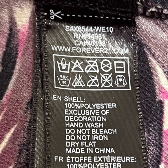 🌴 Forever 21 Tropical Foliage Print Tank Dress Sz Small EUC - Picture 11 of 11